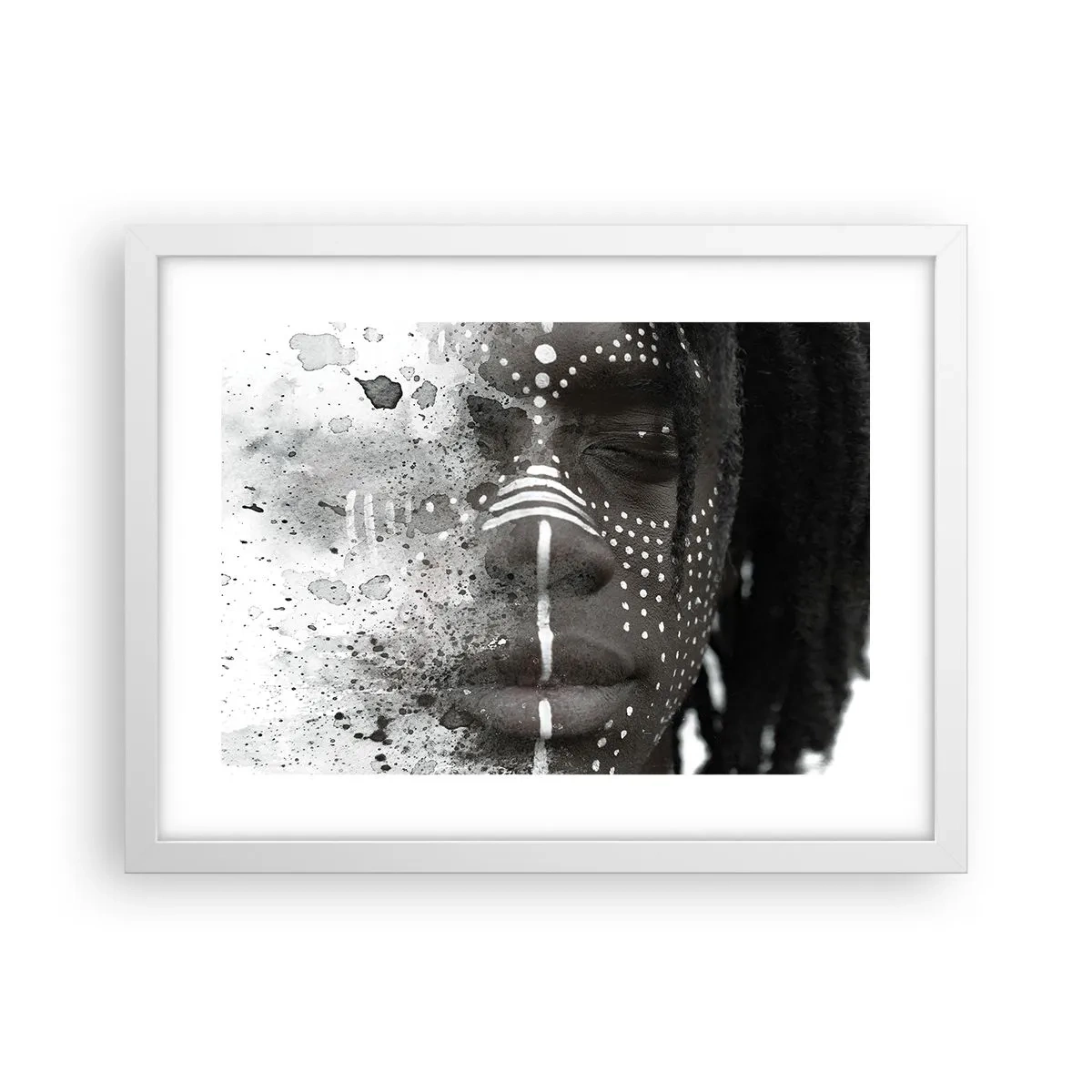 Poster in een witte lijst - Ontdek de oergeest - 40x30 cm