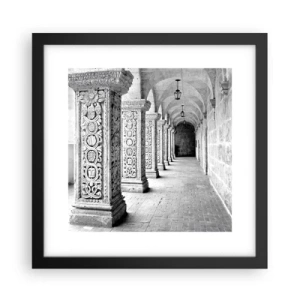 Poster in een zwarte lijst - En waar naar toe….? - 30x30 cm