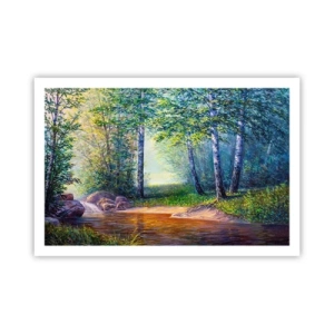 Poster - Idyllisch landschap - 91x61 cm