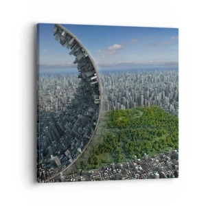 Schilderen op canvas - De natuur is eeuwig - 40x40 cm