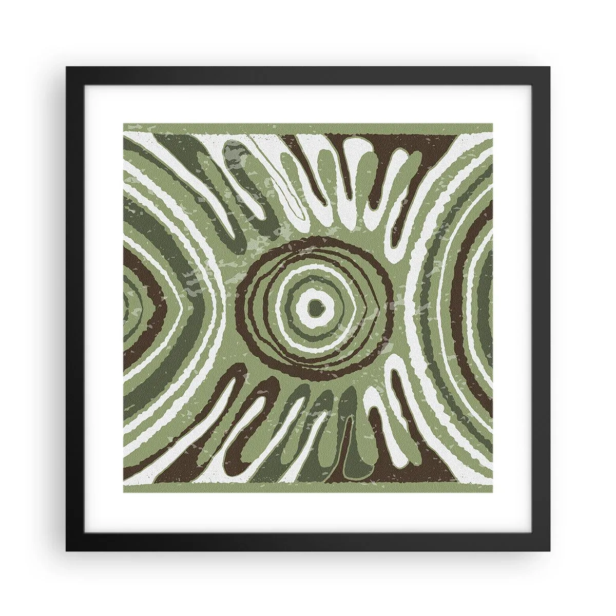 Poster in een zwarte lijst - Een explosie van emoties - 40x40 cm