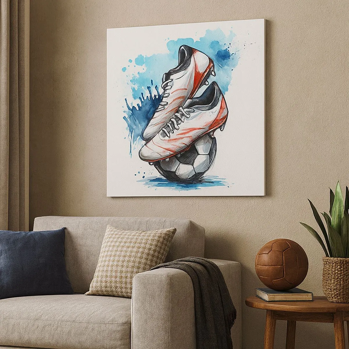 Schilderen op canvas - De geest van Zwitserland - 30x30 cm