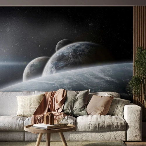 Fotobehang Standard Eco - Kosmische muziek van de sferen - Astronomie, Kosmos, heelal - 500x350 cm