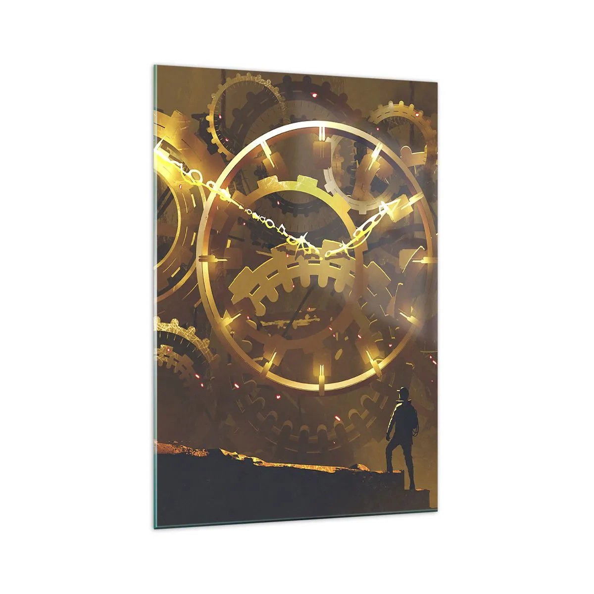 Schilderen op glas - Aan de bron van de tijd - 70x100 cm