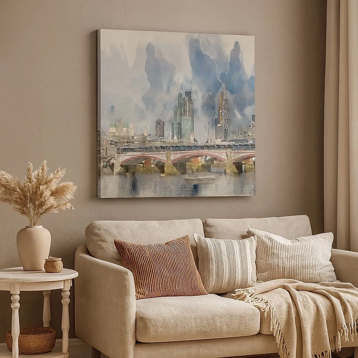 Schilderen op canvas - Londen in al zijn glorie - 30x30 cm