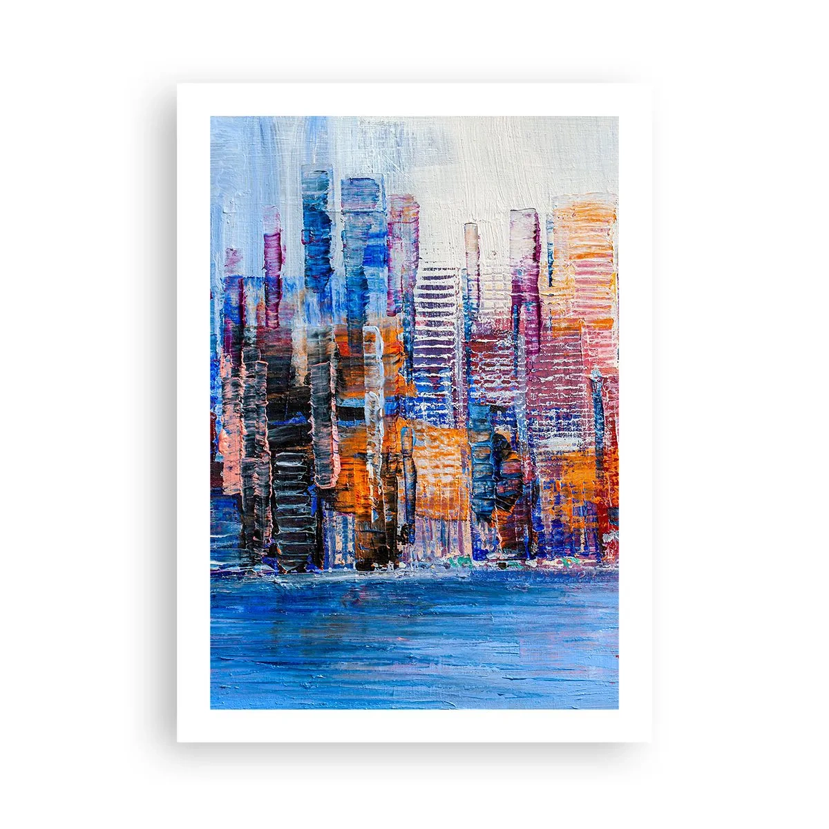 Poster - Een vrolijke metropool - 50x70 cm