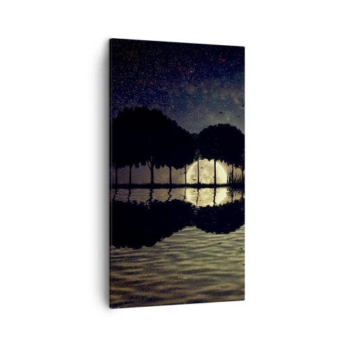 Schilderen op canvas - Nacht aan het einde van de wereld - 45x80 cm