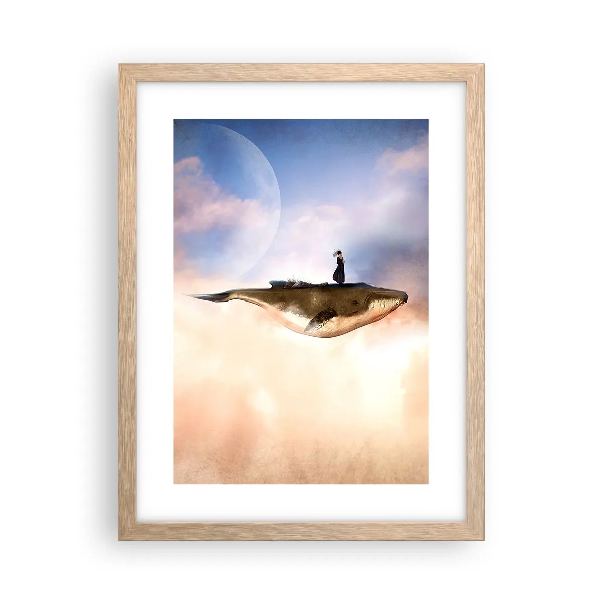 Een poster in een licht eiken lijst - Een echte reis - 30x40 cm