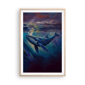 Een poster in een licht eiken lijst - Welkom in mijn wereld - 61x91 cm