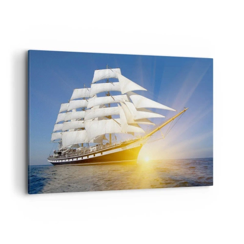 Schilderen op canvas - Hun tijd gaat nooit voorbij - 120x80 cm