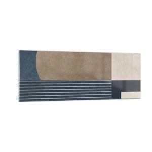 Schilderen op glas - Een compositie van eenvoud en rondheid - 140x50 cm