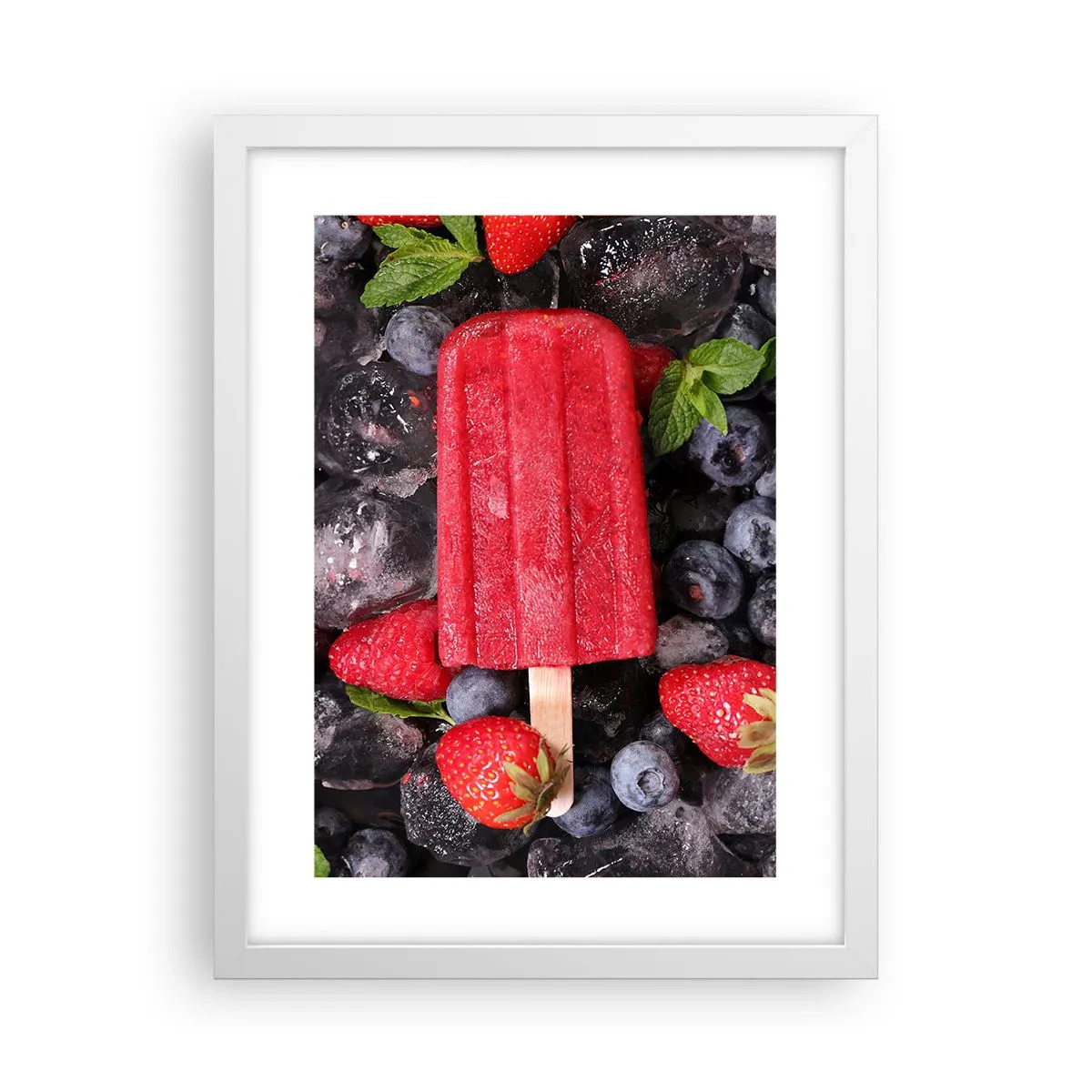 Poster in een witte lijst - De smaak van hete zomer - 30x40 cm