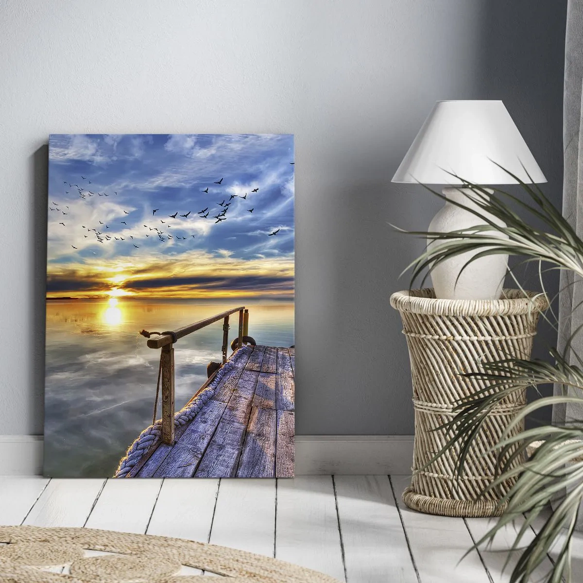 Schilderen op canvas - De wind gaat rusten - 50x70 cm