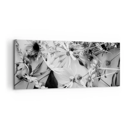 Schilderen op canvas - Niet-boeket bloemen - 100x40 cm