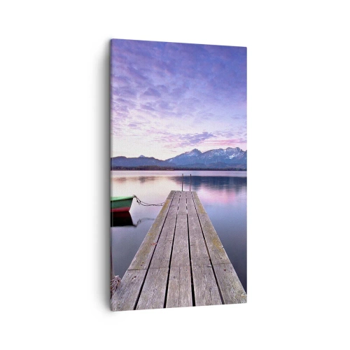 Schilderen op canvas - Vriendelijke stilte - 45x80 cm