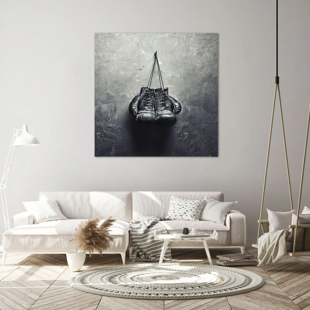 Schilderen op canvas - Tijd van strijd en Tijd van vrede - 50x50 cm