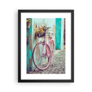 Poster in een zwarte lijst - Ben zo terug - 30x40 cm