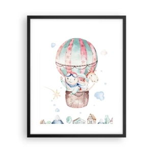 Poster in een zwarte lijst - We zijn zo terug! - 40x50 cm