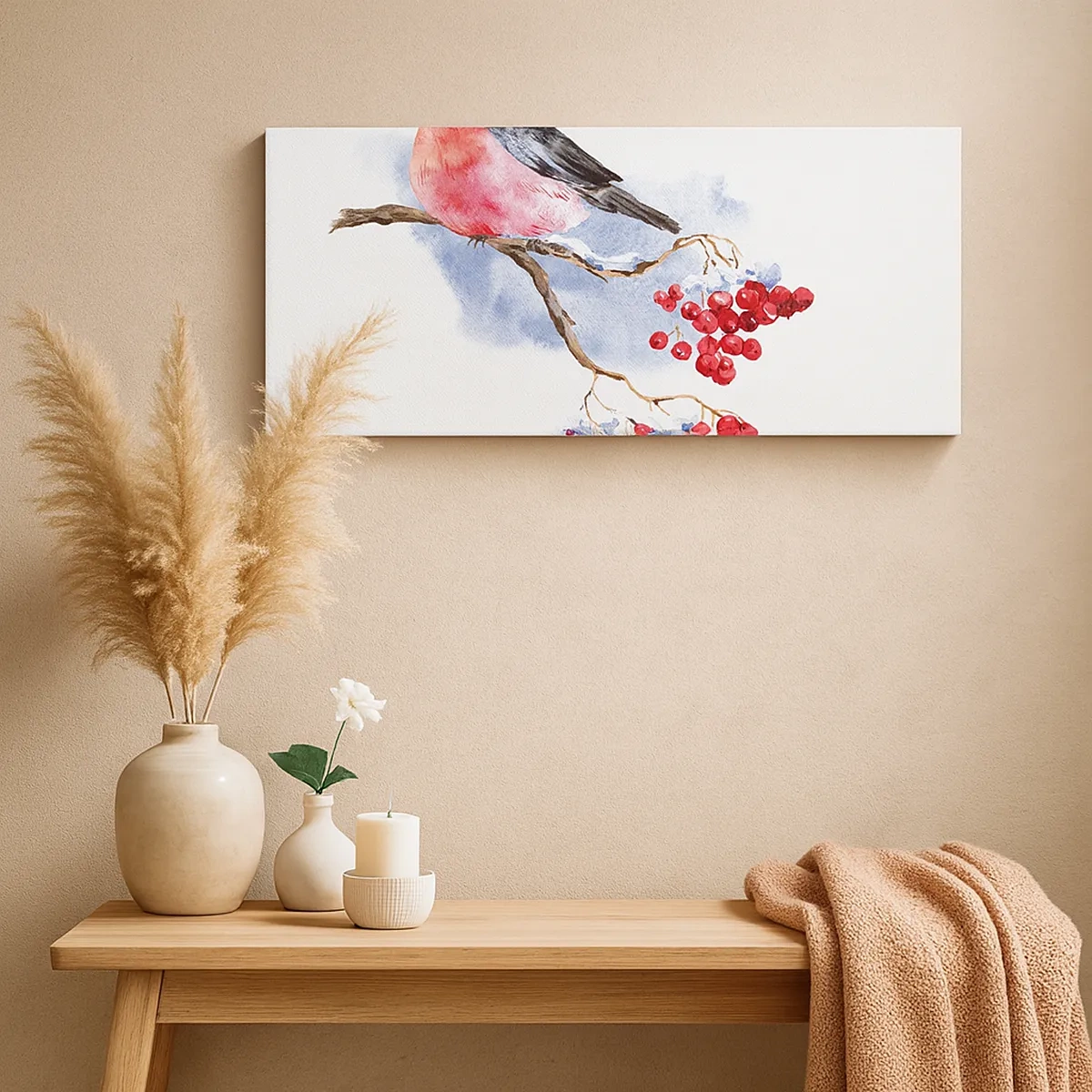 Schilderen op canvas - Winter in kleur - 30x30 cm