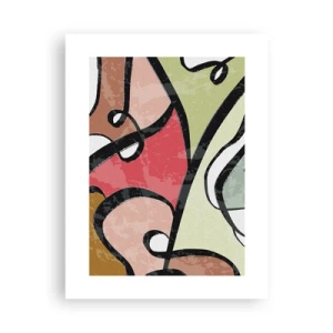 Poster - Pirouettes tussen kleuren - 30x40 cm