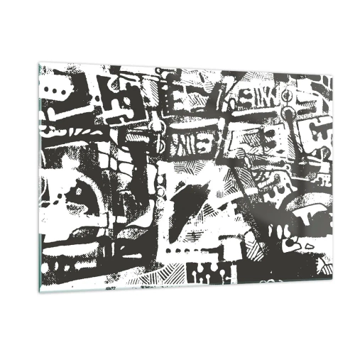 Schilderen op glas - Orde of chaos? - 120x80 cm