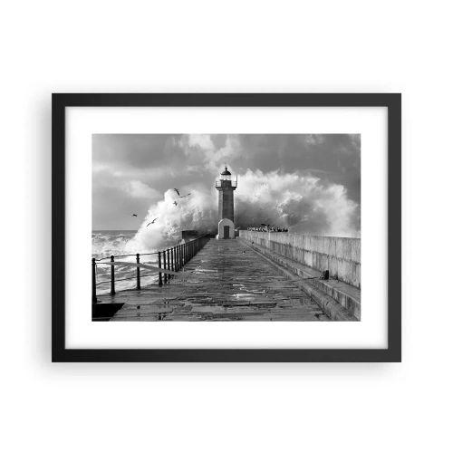 Poster in een zwarte lijst - Onbevreesd - 40x30 cm