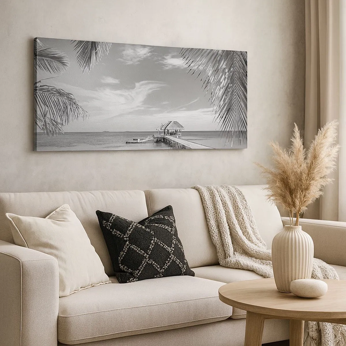 Schilderen op canvas - Herinnering of droom? - 100x40 cm