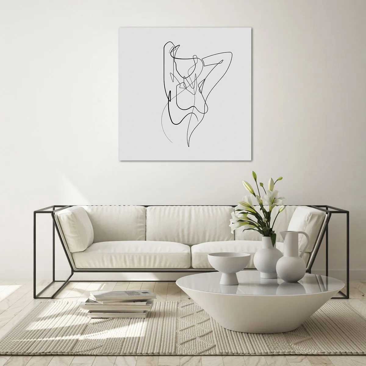 Schilderen op glas - Zoals je echt bent… - 70x70 cm