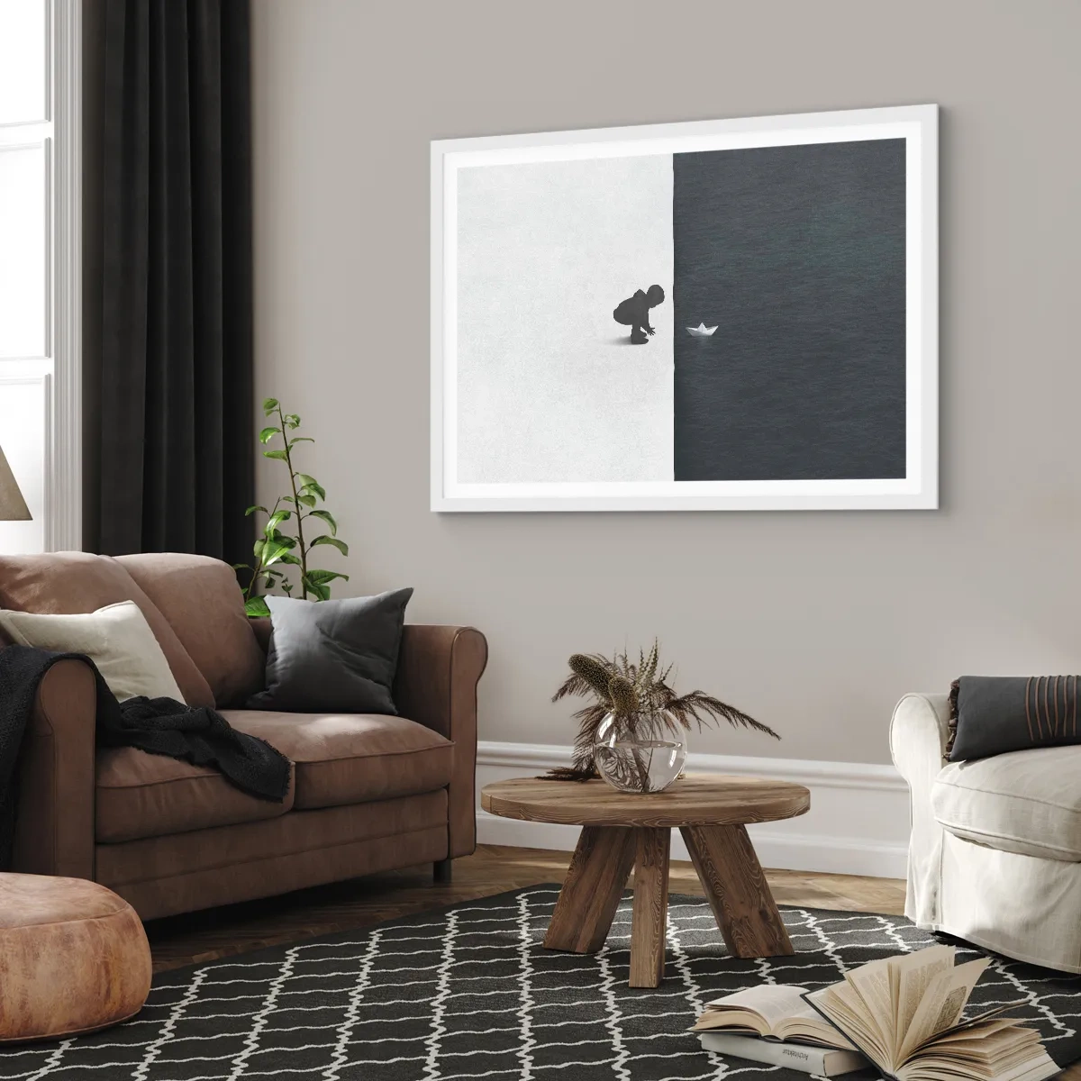 Poster in een witte lijst - Geweldige expeditie - 70x50 cm