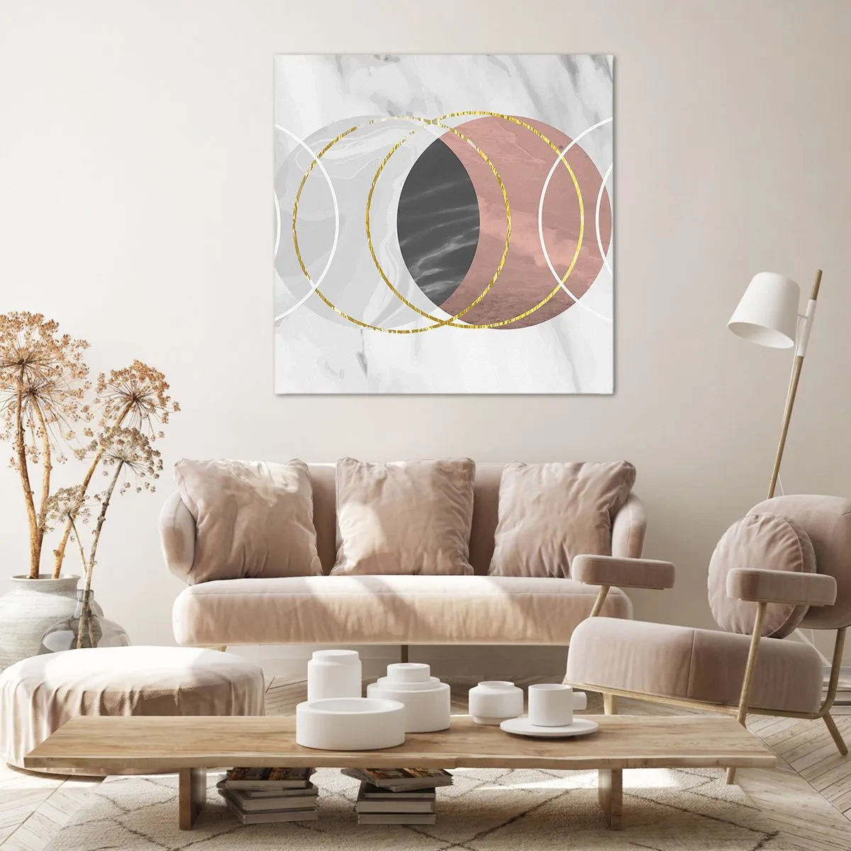 Schilderen op canvas - Muziek van de sferen - 60x60 cm