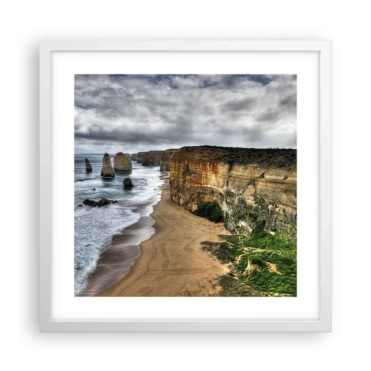 Poster in een witte lijst - Rauwe schoonheid - 40x40 cm