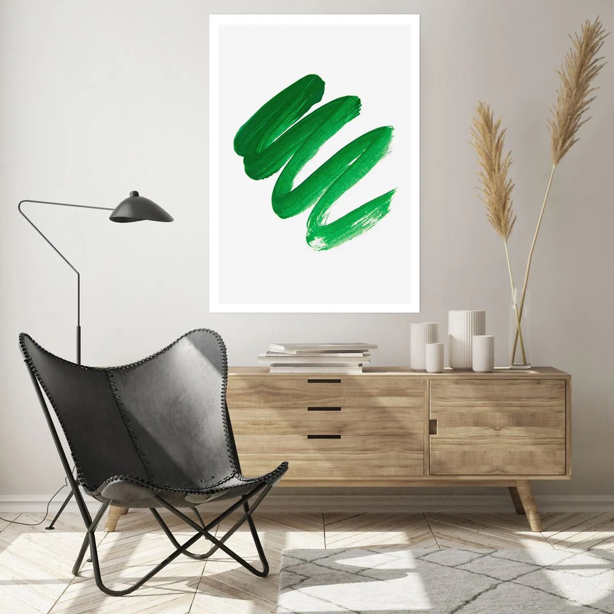 Poster - Groene grap - 61x91 cm