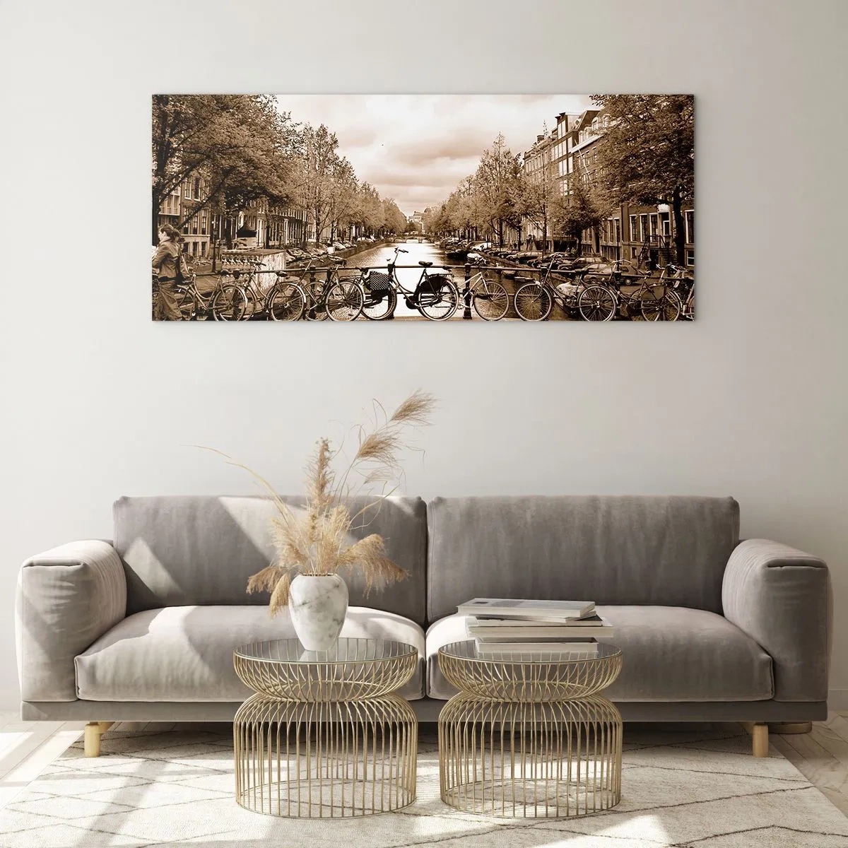 Schilderen op glas - Hollandse sfeer - 160x50 cm
