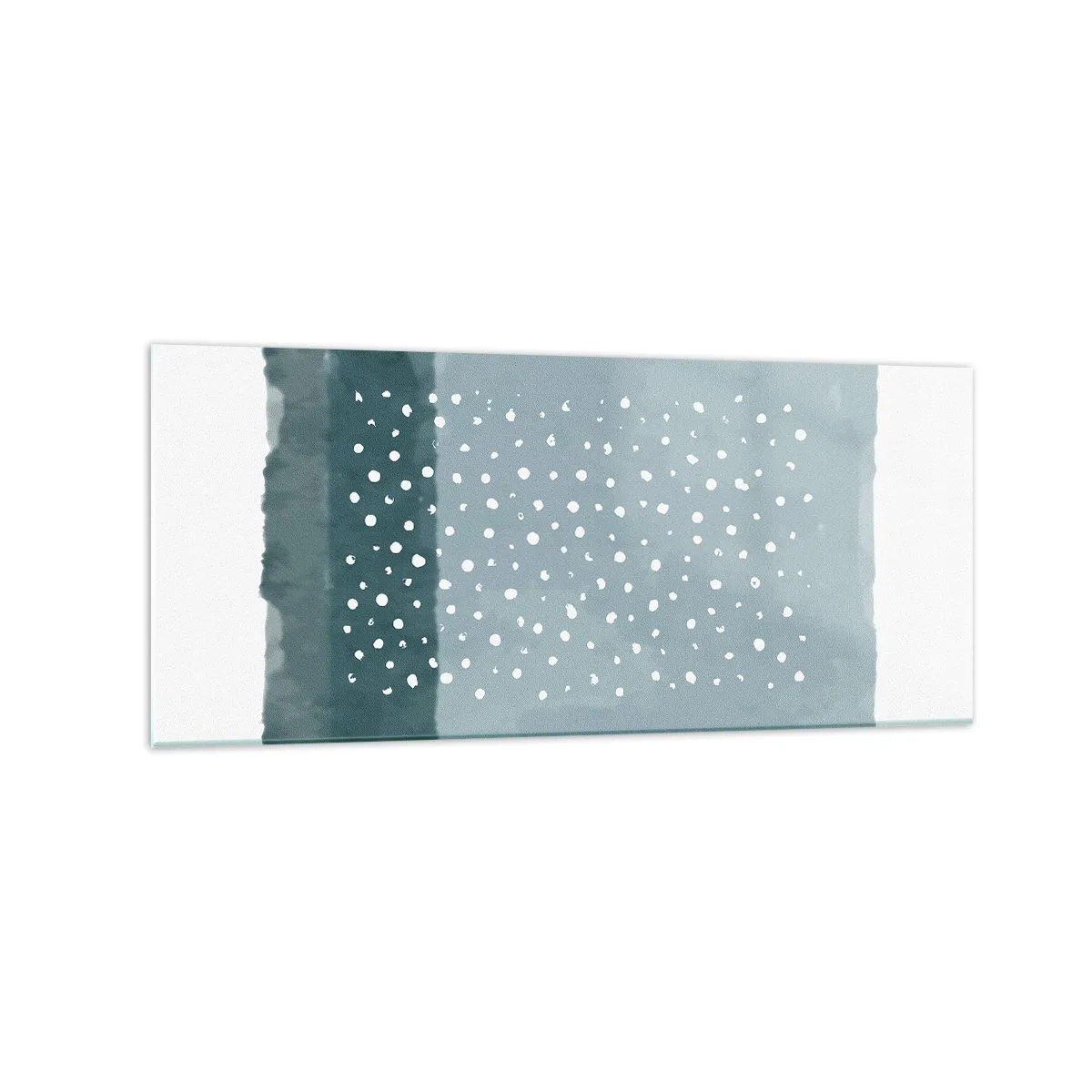 Schilderen op glas - Gegroeid op blauw - 120x50 cm