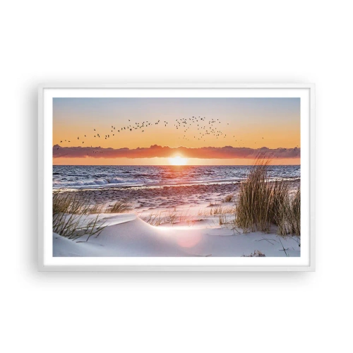 Poster in een witte lijst - Horizontaal landschap - 91x61 cm