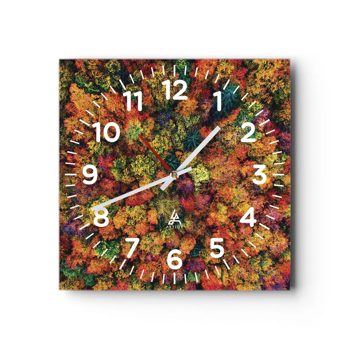 Wandklok - Klok - Boeket herfstbomen - 30x30 cm