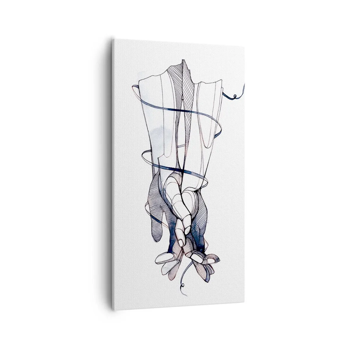 Schilderen op canvas - Touch-studie - 55x100 cm