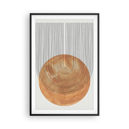 Poster in een zwarte lijst - Zonnige compositie - 61x91 cm