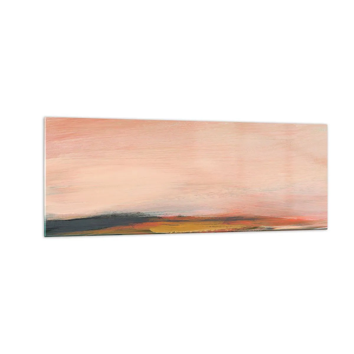 Schilderen op glas - In roze tinten - 140x50 cm