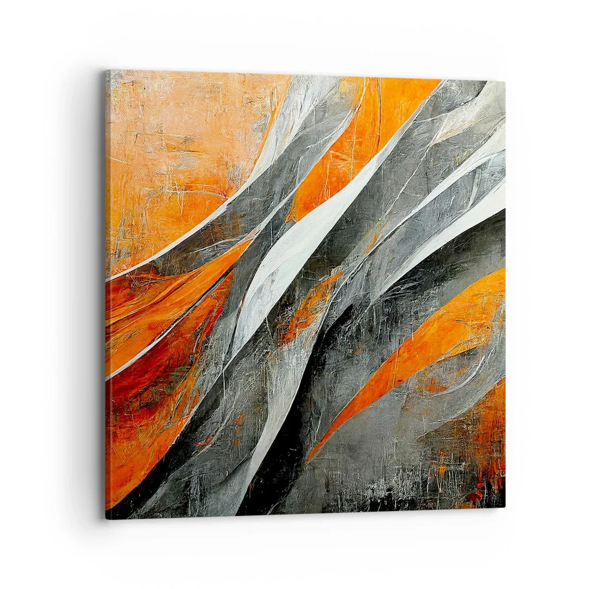 Schilderen op canvas - Hitte en koude - 70x70 cm