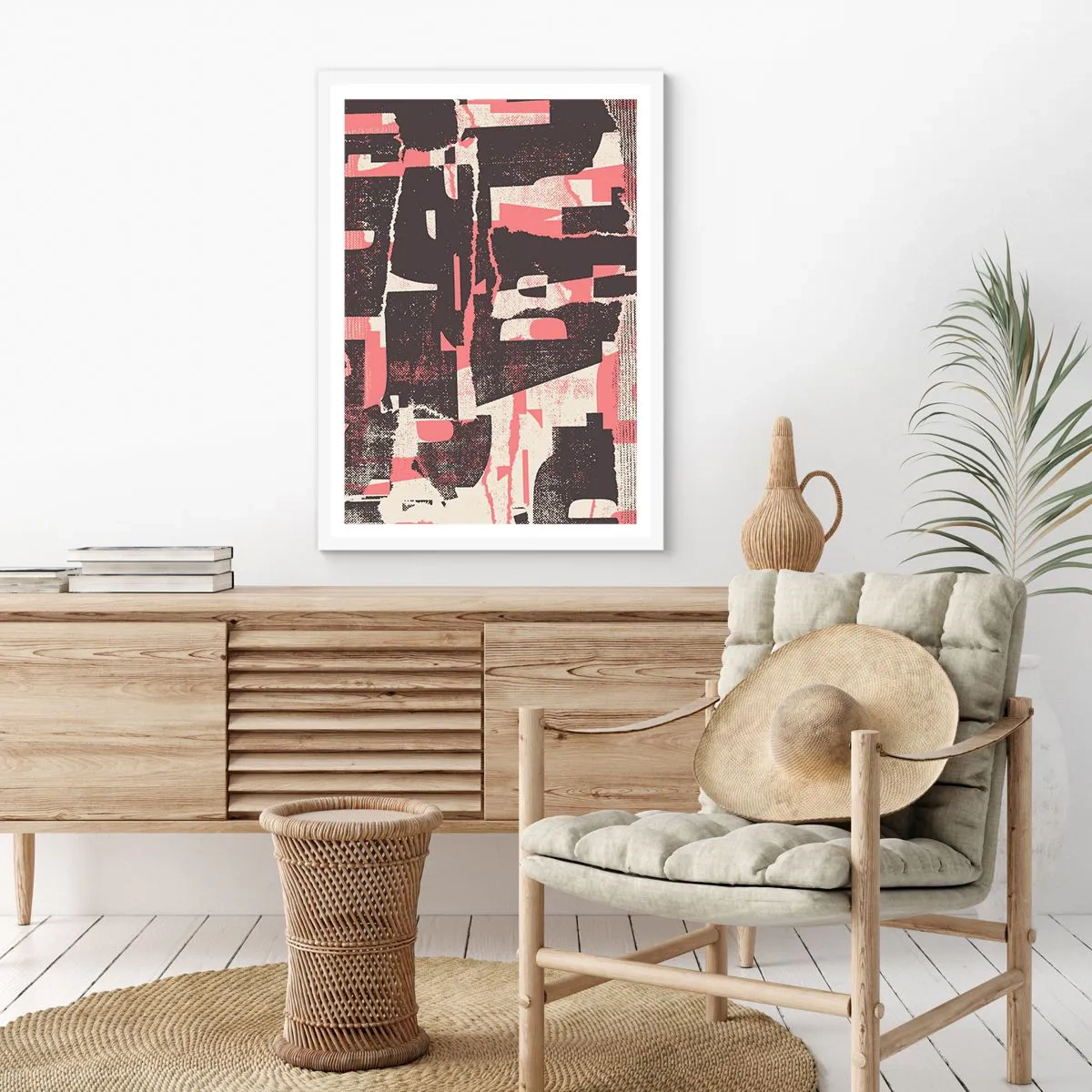 Poster in een witte lijst - Al dit lawaai - 61x91 cm