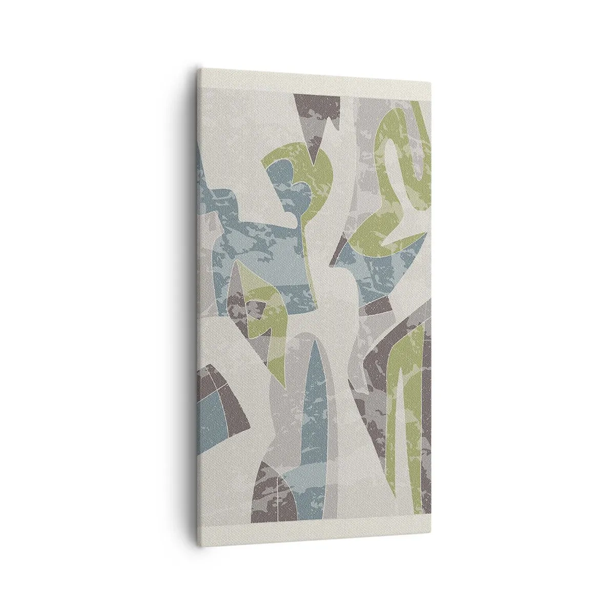 Schilderen op canvas - Compositie achter het glas - 55x100 cm