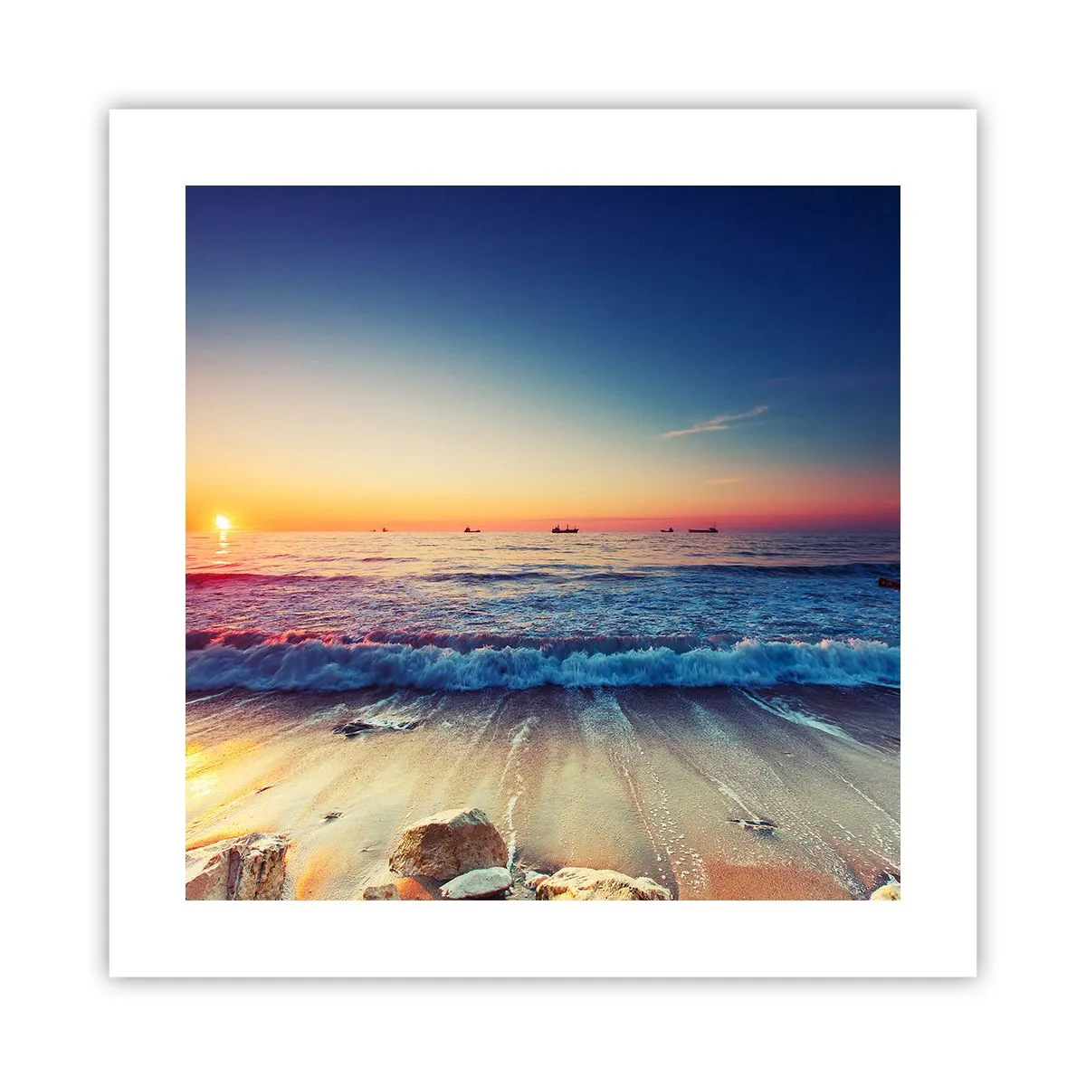 Poster - Hoe zit het met de horizon? - 40x40 cm