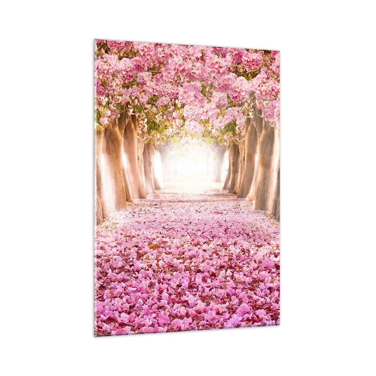 Schilderen op glas - De weg naar het paradijs - 50x70 cm