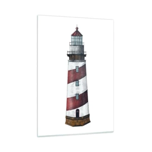 Schilderen op glas - Altijd op zijn hoede - 50x70 cm