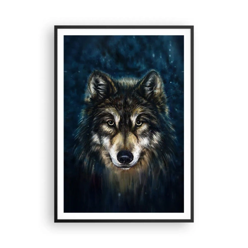 Poster in een zwarte lijst - Alfa? en omega - 70x100 cm