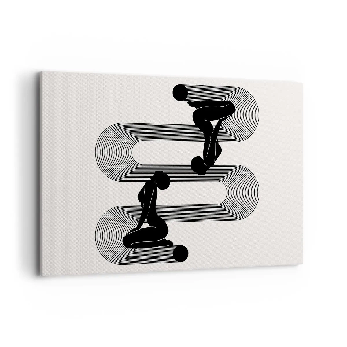 Schilderen op canvas - Sensuele symmetrie - 120x80 cm