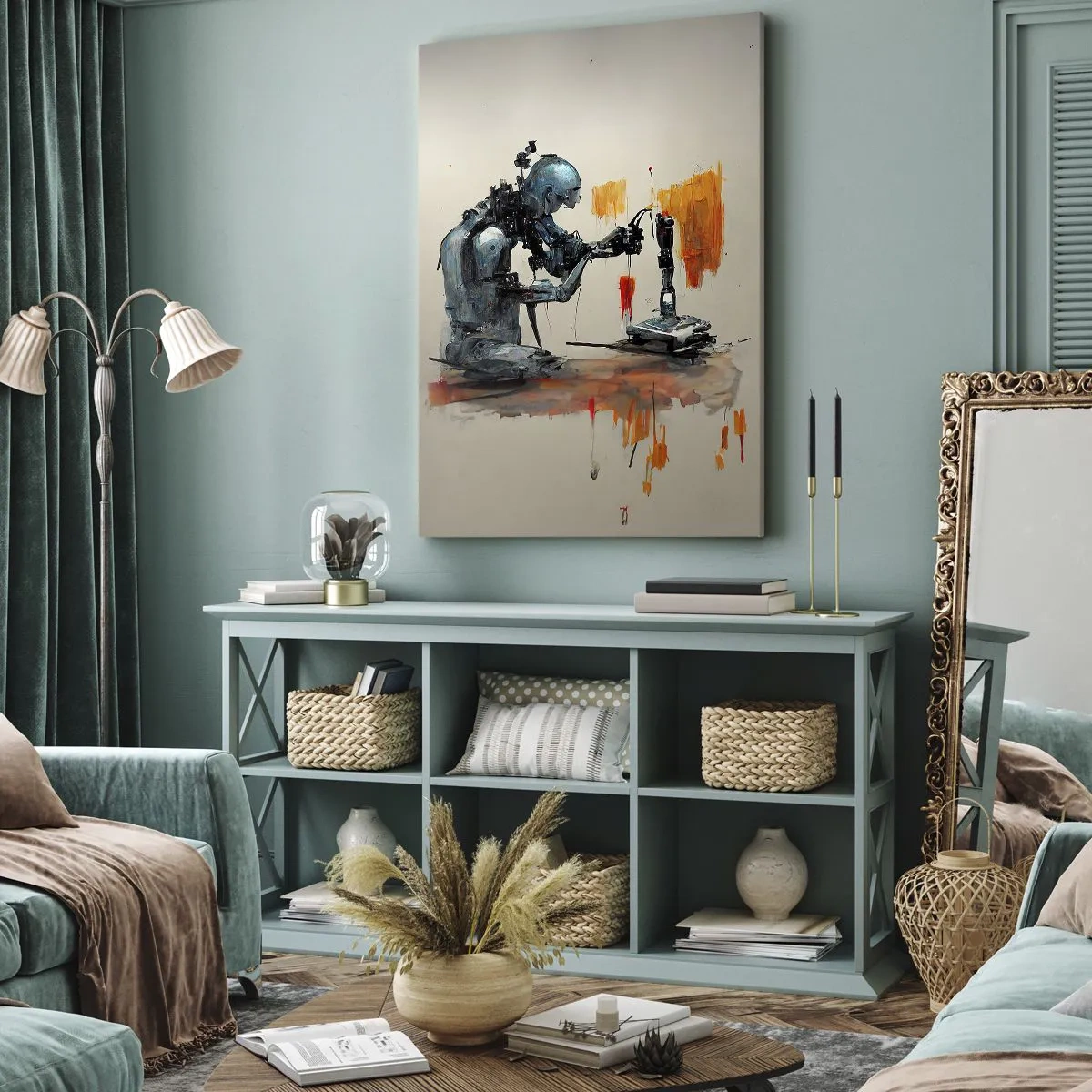 Schilderen op canvas - Morgen al… - 65x120 cm