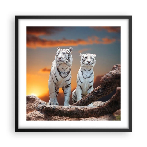 Poster in een zwarte lijst - Net als in Narnia - 50x50 cm