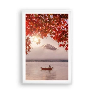 Poster in een witte lijst - In het Japanse klimaat - 61x91 cm
